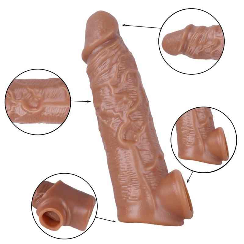 Realistic Penis Sleeve 16cm (No Spikes) — view 6 of 14